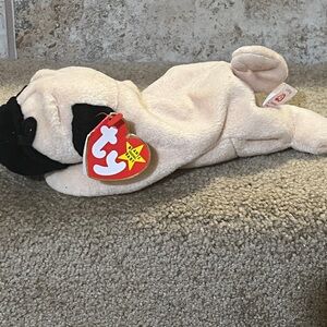 Ty Beanie Baby - PUGSLY the Pug Dog (8 Inch) Stuffed Plush MINT